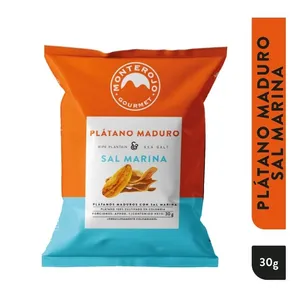 Plátano maduro monterojo gourmet sal marina x 30 grs