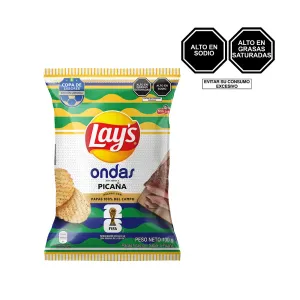 Papas Fritas Lay's Ondas Picaña x 130 g