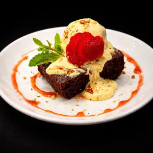 Brownie Helado De Vainilla