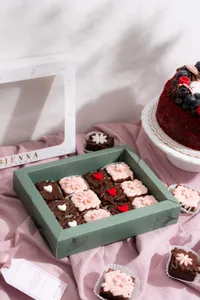 Caja Mini Brownies San Valentín