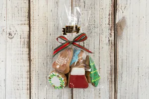 Bolsa de galletas de navidad