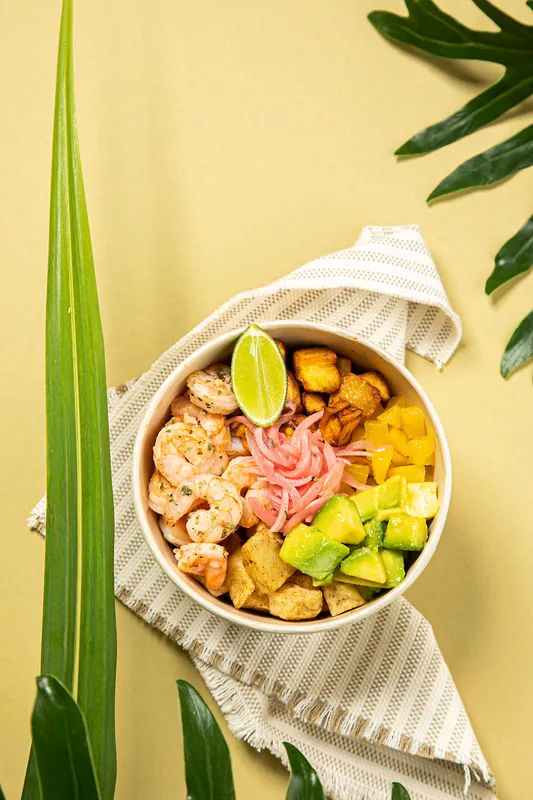 Bowl de Camarones al Limón