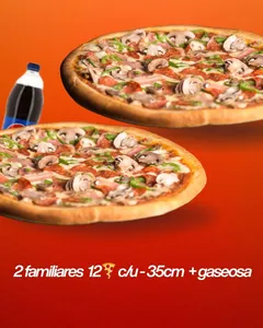 2 Familiares + Gaseosa 1lt