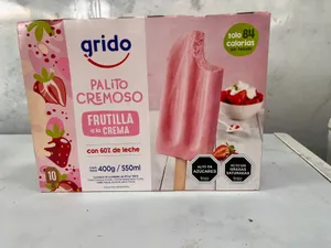 Palito cremoso frutilla 10 u