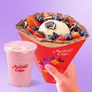 Crepe full de nutella + shake