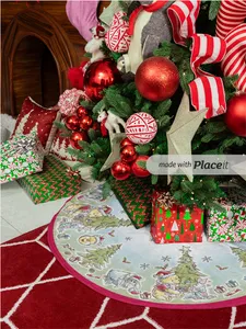 PISO / FALDA NAVIDEÑO DE ARBOL POOH  MEDIANO