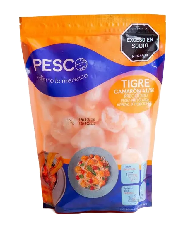 CAMARON PESCO 41/50 400G TIGRE 2UNI CAMARON PESCO 41/50 400G TIGRE 2UNI