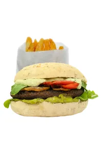 Burger Soya Eclipse + Papas