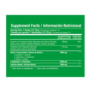 SUPLEMENTO BCAAS HEALTHY SPORTS X 192 GRS