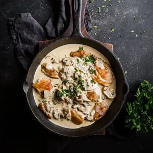 Pollo Champinon y Espinaca