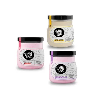 Pack x 3 Yogurt Danlac Surtido Vidrio 160 g (Fresa + Maracumango + Frutos del Bosque)