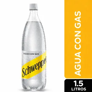 Schweppes Agua con Gas 1.5 Litros