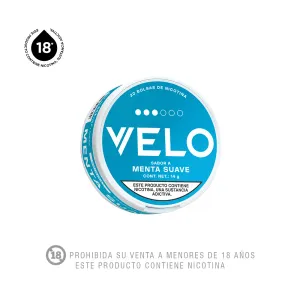 Velo Bolsas de Nicotina Menta Suave 8 mg x 20 und