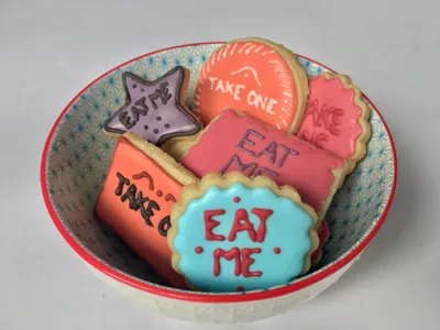 Galletas de Alicia en el país de las maravillas