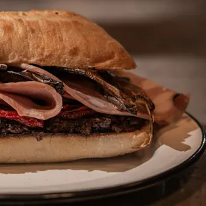 Morcilla con mortadela