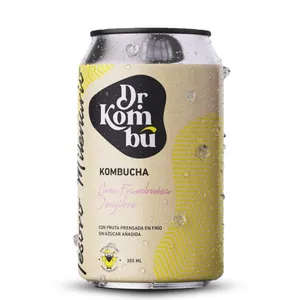 Kombucha Limon Frambuesa Genjibre