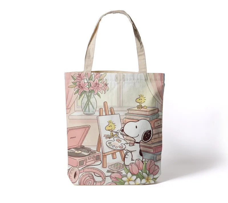 BOLSA SNOOPY ROSA