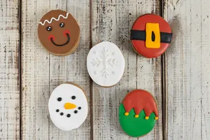 Galletas de miel individuales decoradas