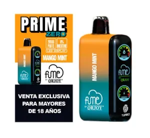 Fume PrIme Zero 20000 Puff 0%nic Mango Mint