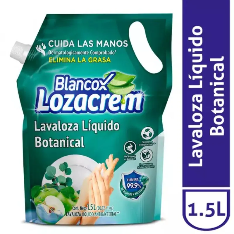Lavaloza liquido blancox lozacrem botanical x 1,5 l