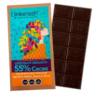 Barra 55% de cacao. Orgánicos/Veganos