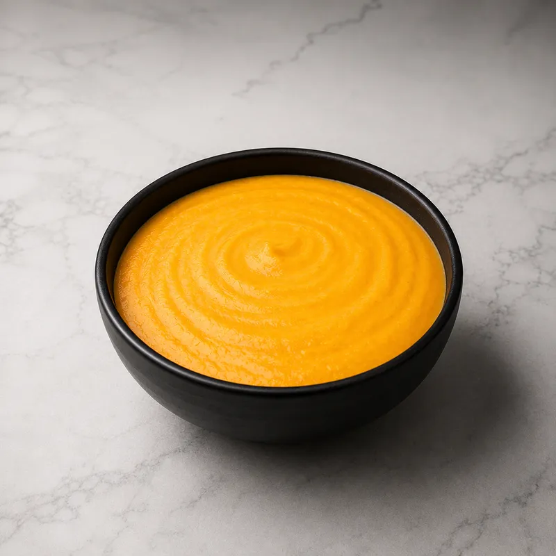 Crema de zapallo, zanahorias y jengibre