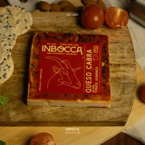 QUESO DE CABRA OLIVA,TOMATE,ALBAHACA 150 GR INBOCCA