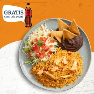 ARROZ CON POLLO + COCA-COLA GRATIS