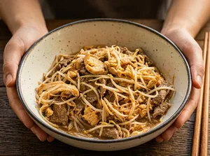 Diente de dragón carne y pollo