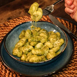 Ñoquis al pesto