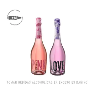 Pack (1 Espumante Opera Love x 750 ml + 1 Espumante Opera Prima Pink x 750 ml)