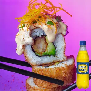 Combo Crispy Acevichado 10 Makis + Inca Kola Orig 600ml