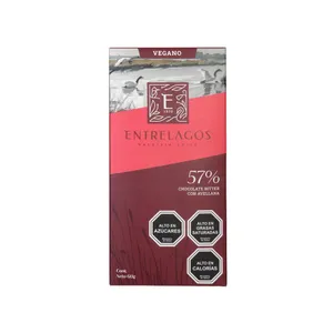 1045 - Tableta Chocolate Bitter crocante Avellana 57% cacao 60 gr