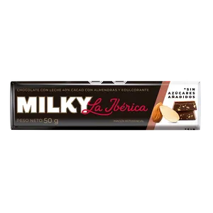 Barra Milky almendras sin azúcar x 50 g