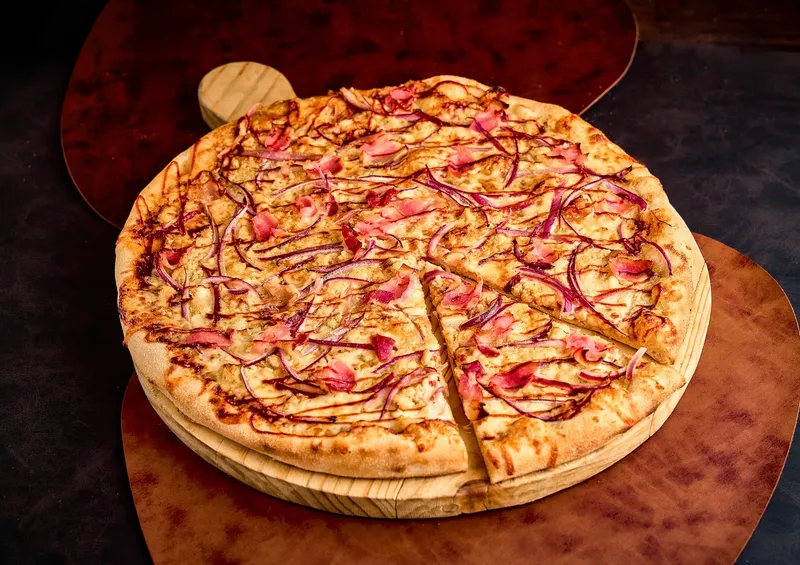 Pizza pollo bbq Pizza pollo bbq