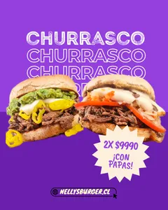 super promo churrasco con papas