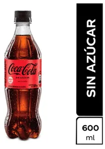 Coca-Cola Zero (Sin Azúcar) Pet 600 ml.