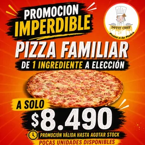 Pizza Familiar 1 ingrediente