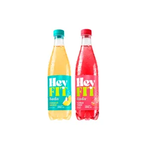 Pack (1 Hey Fit Pina Colada Pet 600Ml + 1 Hey Fit Toronja - Camu Camu Pet 600Ml)