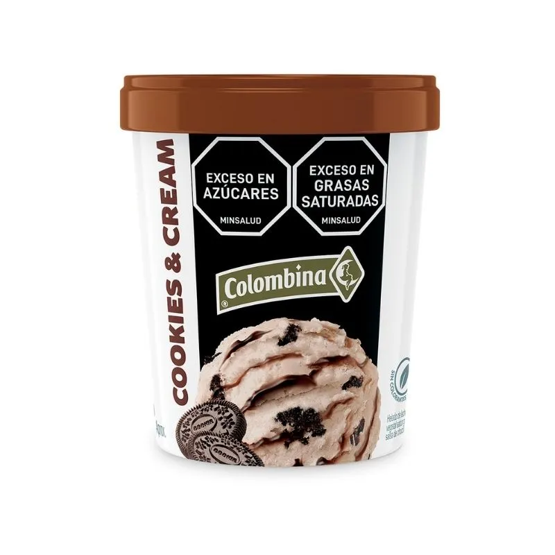 Helado colombina cookies y cream x 600 grs 1 L Helado colombina cookies y cream x 600 grs 1 L