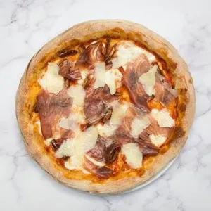 Pizza: Prosciutto y Dátiles