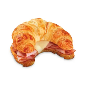 Sandwich Croissant De Jamón y Queso.