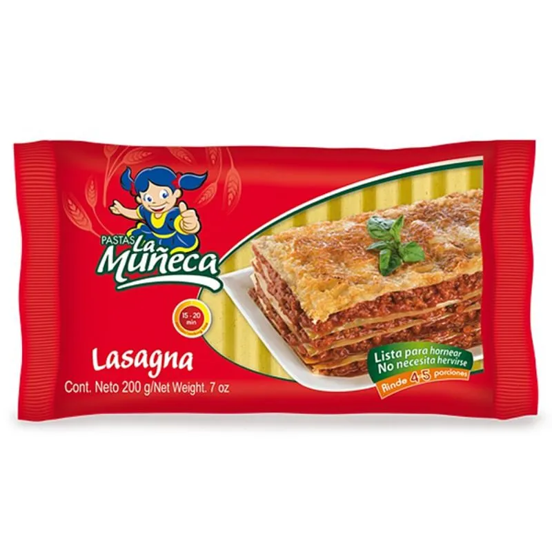 Lasaña la muñeca x 200 grs