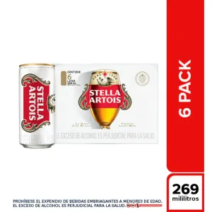 Cerveza STELLA ARTOIS Lata x6und (1614ml)