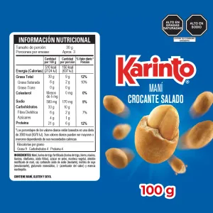 Maní Karinto Crocante Sal x 100 g