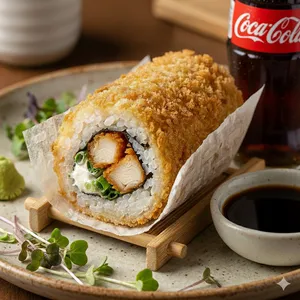 Handroll de pollo + bebida 220 ml