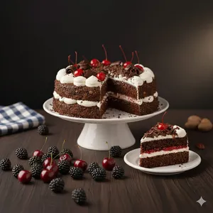 Pastel selva negra mediano