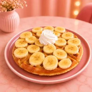 Waffle Manjar Plátano