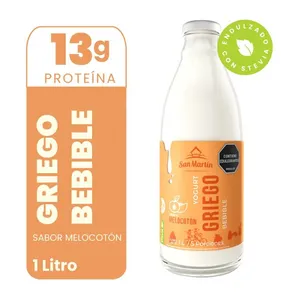 Yogurt griego san martin bebible melocoton x 1 L