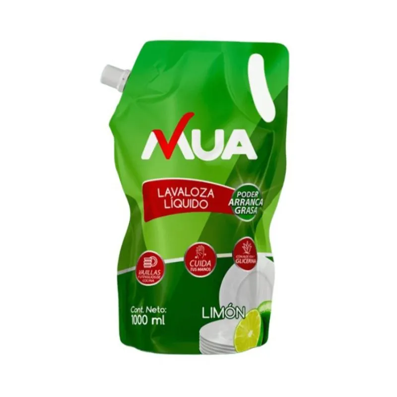 LAVAPLATOS LIQUIDO MUA 1000ML LIMON LAVAPLATOS LIQUIDO MUA 1000ML LIMON